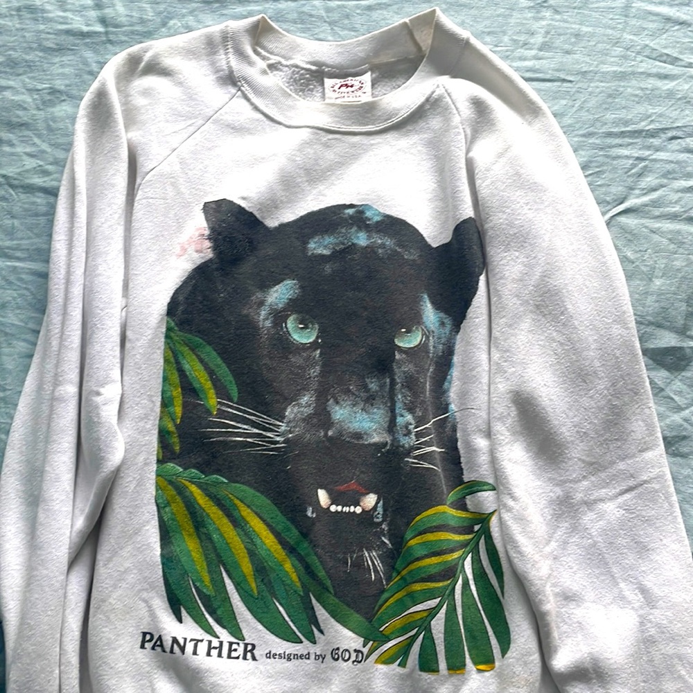 Vintage panther crewneck